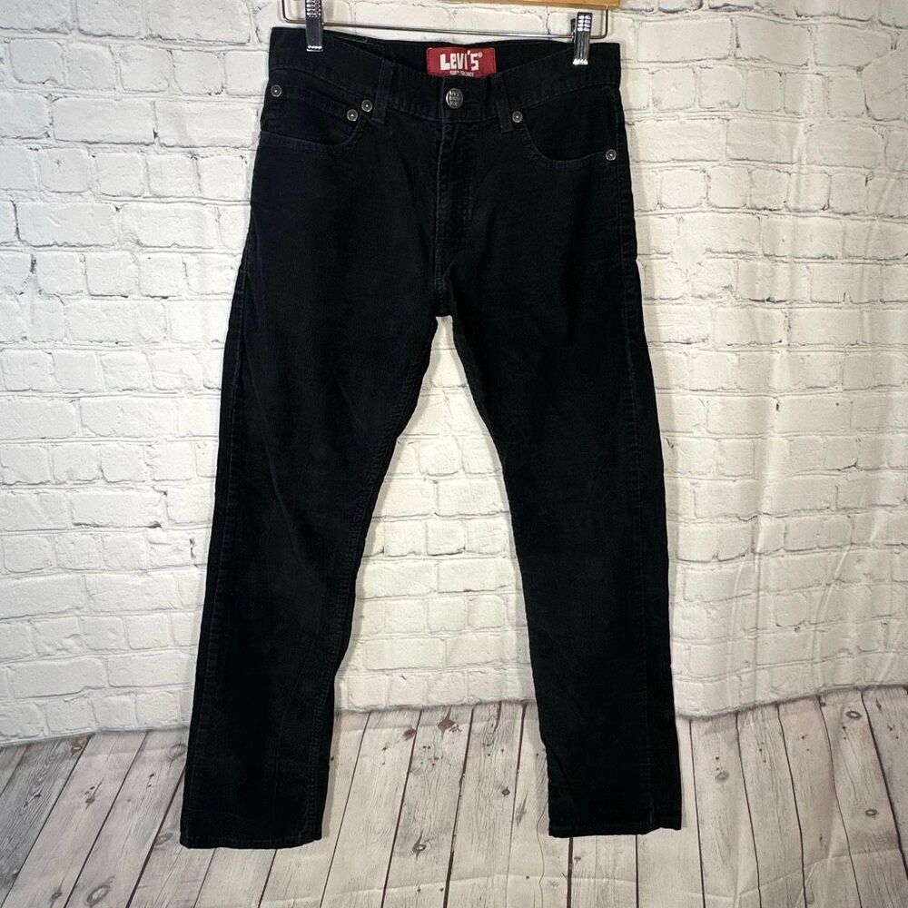 Levi’s 511 Corduroy Pants Boys18 Reg‎ Black White Skinny Tab W29 L29 Chino Khaki